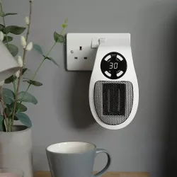 Портативный электрический обогреватель 500W с LCD-дисплеем - для помещений до 32 м², компактный дизайн thumbnail