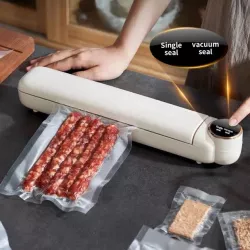 Вакуумный упаковщик Vacuum Sealer с сенсорным дисплеем - 10 пакетов, 60 кПа, 300 мм пакет, мощность 90 Вт thumbnail