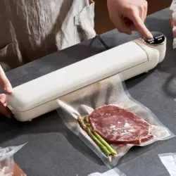 Вакуумный упаковщик Vacuum Sealer с сенсорным дисплеем - 10 пакетов, 60 кПа, 300 мм пакет, мощность 90 Вт thumbnail