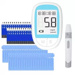 Глюкометр BGM503 - LCD дисплей, память на 128 измерений, белый, 50 тест-полосок в комплекте thumbnail