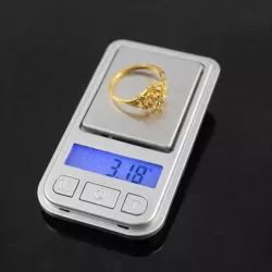 Ювелирные весы 0,01 г - 200 г с защитной крышкой - LCD дисплей, автоматическая калибровка, функция тарирования thumbnail