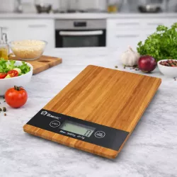 Кухонные весы Domotec MS-A - до 5 кг, сенсорное управление, цифровой дисплей, функция памяти тары thumbnail