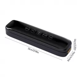 Кухонный вакуумный упаковщик Vacuum Sealer Model 10 - 120 Вт, вакуум и герметизация, 10 пакетов в комплекте, черный, 33х8,5х6 см thumbnail