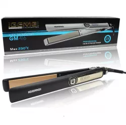 Щипцы-утюжок для волос GEMEI GM-416 - Керамическое покрытие, Поворот шнура 360°, Температура 150°С-230°С, Черный thumbnail