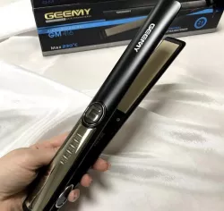 Щипцы-утюжок для волос GEMEI GM-416 - Керамическое покрытие, Поворот шнура 360°, Температура 150°С-230°С, Черный thumbnail