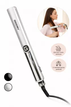 Щипцы-утюжок для волос GEMEI GM-416 - керамическое покрытие, температура 150-230°C, поворот шнура 360° thumbnail