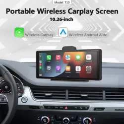Сенсорный дисплей 10 дюймов с камерой - Беспроводной CarPlay и Android Auto, Wi-Fi, Bluetooth, FM-трансмитте thumbnail