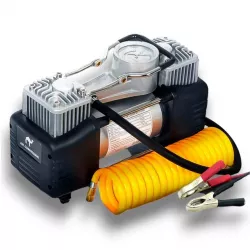 Автомобильный компрессор 12V Air Compressor 628-4x4 - 85л/мин, 150Вт, 200 PSI, двухпоршневой, с сумкой thumbnail