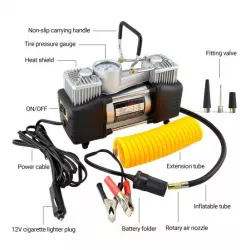 Автомобильный компрессор 12V Air Compressor 628-4x4 - 85л/мин, 150Вт, 200 PSI, двухпоршневой, с сумкой thumbnail