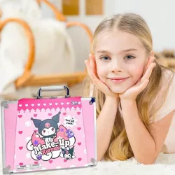 Набор детской косметики Kuromi - 40 предметов, розовый кейс, безопасно, от 3 лет thumbnail