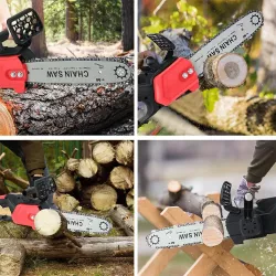 Аккумуляторная цепная пила Electric SAW - 16 дюймов, 36V, 2 аккумулятора 6.0 Ah, в кейсе, бесключевая регулировка thumbnail