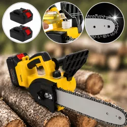 Аккумуляторная цепная пила Electric SAW 16 дюймов - 36V, 2 аккумулятора 6.0 Ah, 11 м/сек, автоматический масляный насос, бесключевая регулировка thumbnail