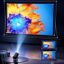 Смарт проектор PR80 4K Ultra HD с WIFI - LED 120 люмен, HDMI, USB, тихая работа, итальянский дизайн thumbnail