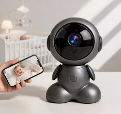 Видеоняня IP Wi-Fi камера Q1 - 355° поворот, ночное видение, двусторонняя связь, поддержка microSD до 128 ГБ thumbnail