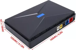 Мини-ИБП Andowl Q-UP900X1 - 10000 mAh, 3 DC выхода, USB-порт, защита от КЗ и перегрузки thumbnail