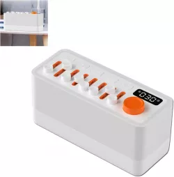 Умная колонка 3в1 с RGB-подсветкой и ночником - 8 звуков природы, Bluetooth, таймер, аккумулято thumbnail