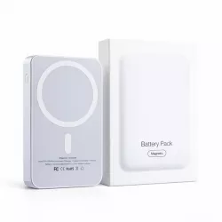 Магнітний повербанк MagSafe 10000mAh - 22,5W, Type-C порт, бездротова зарядка, захист від перегріву thumbnail