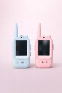 Детская видеорация Video Walkie Talkie - 2 шт, HD-камера, 300 м, USB Type-C, цветной экран thumbnail