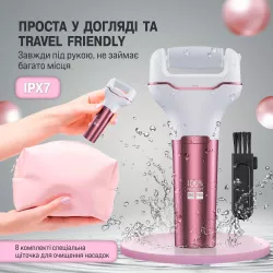 Электрическая пилка-пемза для ног - 2 режима, LCD-дисплей, 1500мАч аккумулятор, IPX7 водозащита thumbnail