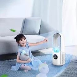 Безлопастный вентилятор Air Multiplier с LED-подсветкой и увлажнителем - 6 скоростей, таймер, USB-питание thumbnail