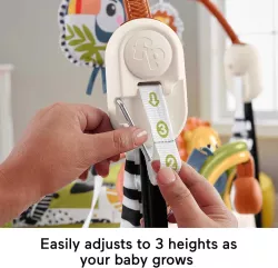 Игровой центр Fisher-Price Jumperoo с подсветкой и звуком - 360° вращение, съемный тукан, 3 уровня высоты thumbnail