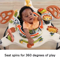 Игровой центр Fisher-Price Jumperoo с подсветкой и звуком - 360° вращение, съемный тукан, 3 уровня высоты thumbnail