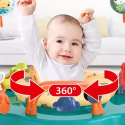Детский игровой центр Fisher-Price Jumperoo - Подсветка и звуки, 360° вращение, регулируемая высота, съемный тукан thumbnail