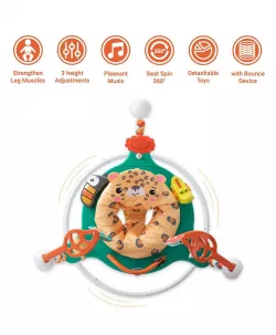 Детский игровой центр Fisher-Price Jumperoo - Подсветка и звуки, 360° вращение, регулируемая высота, съемный тукан thumbnail