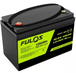 Аккумулятор FULOS LiFePO4 12.8V 100Ah - Smart BMS, 4000 циклов, 1280Wh, для солнечных электростанций и резервного питания thumbnail