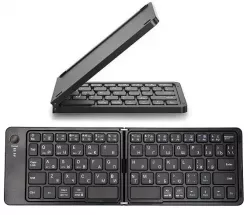 Складная беспроводная клавиатура BT HB 028 - Bluetooth 5.1, до 30 часов работы, подставка для телефона, совместимость iOS/Android/Windows thumbnail