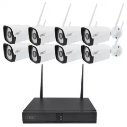 Комплект видеонаблюдения Wi-Fi DVR KIT-6678 - 8 камер, 1080P, IP67 защита, ночная съемка thumbnail