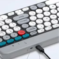Беспроводной комплект клавиатура и мышь ZYG 806 - двухрежимное подключение (2,4 ГГц/Bluetooth), встроенный аккумулятор 300 мАч, слот для планшета thumbnail