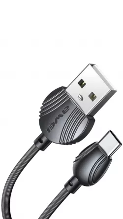 Кабель USB-A - USB Type-C AWEI CL-62, 1м - Быстрая зарядка 2.5А, Высокоскоростная передача данных thumbnail