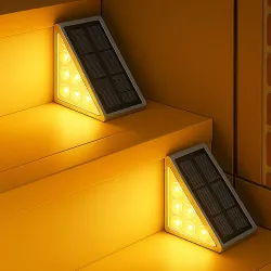 Светильник для лестницы на солнечной батарее - 13 LED, теплый белый, IP65, комплект из 6 thumbnail