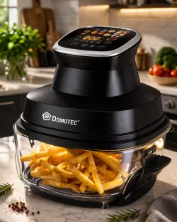 Аэрофритюрница Domotec MS-3227 - 7L, 4600W, LED-экран, 360° циркуляция воздуха, безмасляное приготовление thumbnail