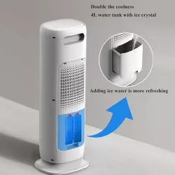Напольный кондиционер-обогреватель 3в1 DOMOTEC MS-1630 - 3000 Вт, охлаждение и увлажнение, автооборот, пульт управления thumbnail