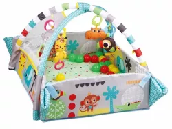 Детский игровой коврик LEAN Toys 5в1 с подушкой и шариками - для развития моторики и координации thumbnail