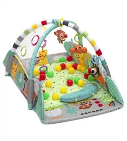 Детский игровой коврик LEAN Toys 5в1 с подушкой и шариками - для развития моторики и координации thumbnail