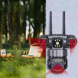 Уличная поворотная камера 4G SO-14 - SIM-карта, ночное видение, датчик движения, двусторонняя связь thumbnail