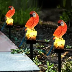 Садовый светильник Popugay Solar Parrot - солнечная батарея, защита IP65, автоматический датчик света thumbnail
