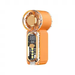 Мини-вентилятор X699 - 100 скоростей, LED-дисплей, USB-зарядка, Компактный дизайн thumbnail