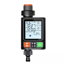 Таймер для полива Water Timer X-344 - программируемый, ЖК-дисплей, IP54, черный thumbnail