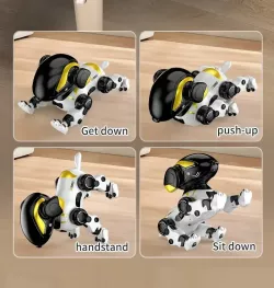 Интерактивная робот-собака Electric Pet Robot с дистанционным управлением - световые и звуковые эффекты, обучаемые трюки, зарядка через USB thumbnail