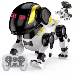 Интерактивная робот-собака Electric Pet Robot с дистанционным управлением - световые и звуковые эффекты, обучаемые трюки, зарядка через USB thumbnail