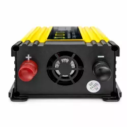 Автомобильный инвертор 12-220V, 1000Вт - 2 USB, LCD-дисплей, защита, черно-желтый thumbnail