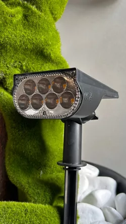 Садовый LED светильник на солнечной батарее - 7 режимов, RGB и белый свет, IP65, автономная работа до 10 часов thumbnail