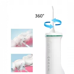 Портативный ирригатор зубной 4 режима - 350 мл, 360° насадка, USB Type-C, черный thumbnail