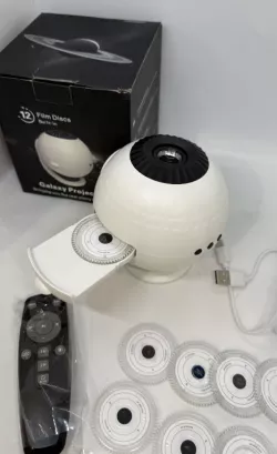 Проектор звездного неба Galaxy Projector - 12 слайдов, 3 режима, пульт ДУ, таймер 3 часа thumbnail