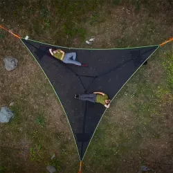 Треугольный походный гамак Air Triangle - до 200кг, легкий и портативный, устойчивая конструкция, ремни и карабины в комплекте thumbnail