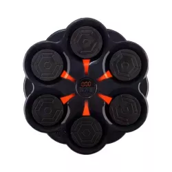 Настенный боксерский тренажер с Bluetooth - 6 сенсорных зон, подсветка, музыка, 32x32 см, перчатки в комплекте thumbnail